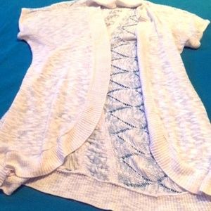 White Short Sleeved Sweater